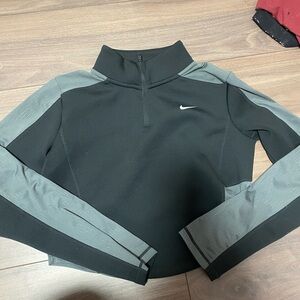 Nike Black and Gray Athletic Pullover